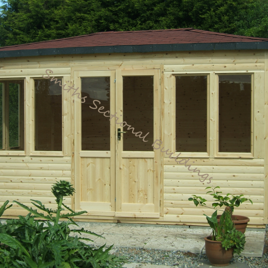 12' x 10' Hipped Roof Summerhouse